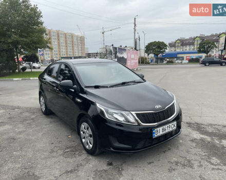 Черный Киа Рио, объемом двигателя 1.4 л и пробегом 136 тыс. км за 7700 $, фото 1 на Automoto.ua