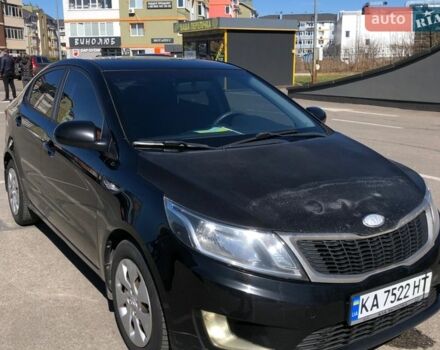 Черный Киа Рио, объемом двигателя 1.4 л и пробегом 177 тыс. км за 6800 $, фото 1 на Automoto.ua