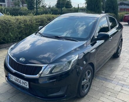Черный Киа Рио, объемом двигателя 1.4 л и пробегом 247 тыс. км за 7800 $, фото 1 на Automoto.ua