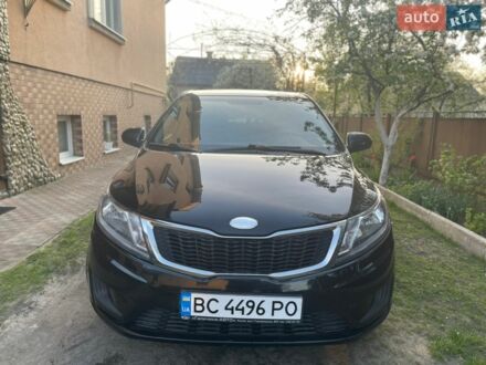 Черный Киа Рио, объемом двигателя 1.4 л и пробегом 160 тыс. км за 7600 $, фото 1 на Automoto.ua