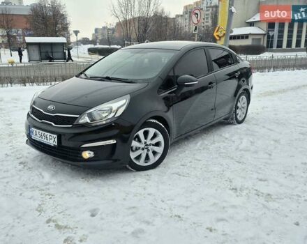 Черный Киа Рио, объемом двигателя 1.4 л и пробегом 66 тыс. км за 11950 $, фото 1 на Automoto.ua