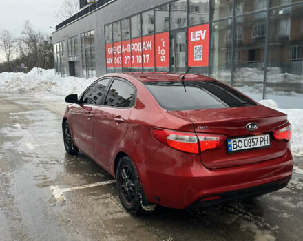 Красный Киа Рио, объемом двигателя 1.4 л и пробегом 212 тыс. км за 6000 $, фото 3 на Automoto.ua