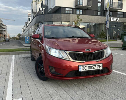Красный Киа Рио, объемом двигателя 1.4 л и пробегом 202 тыс. км за 7300 $, фото 1 на Automoto.ua
