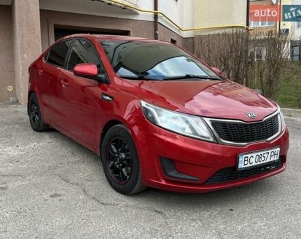 Красный Киа Рио, объемом двигателя 1.4 л и пробегом 214 тыс. км за 5900 $, фото 2 на Automoto.ua