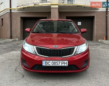 Красный Киа Рио, объемом двигателя 1.4 л и пробегом 214 тыс. км за 5900 $, фото 1 на Automoto.ua
