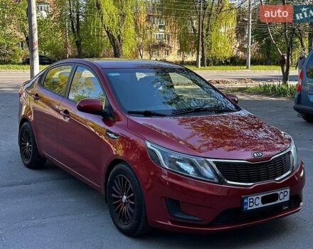 Красный Киа Рио, объемом двигателя 1.4 л и пробегом 190 тыс. км за 6350 $, фото 1 на Automoto.ua