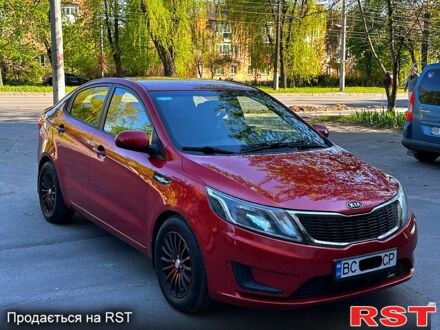 Красный Киа Рио, объемом двигателя 1.4 л и пробегом 190 тыс. км за 6350 $, фото 1 на Automoto.ua