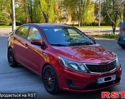 Красный Киа Рио, объемом двигателя 1.4 л и пробегом 190 тыс. км за 6350 $, фото 1 на Automoto.ua