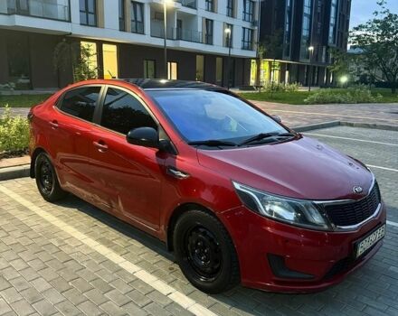Красный Киа Рио, объемом двигателя 1.4 л и пробегом 182 тыс. км за 8000 $, фото 1 на Automoto.ua