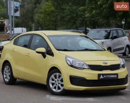 Желтый Киа Рио, объемом двигателя 1.6 л и пробегом 91 тыс. км за 8500 $, фото 1 на Automoto.ua