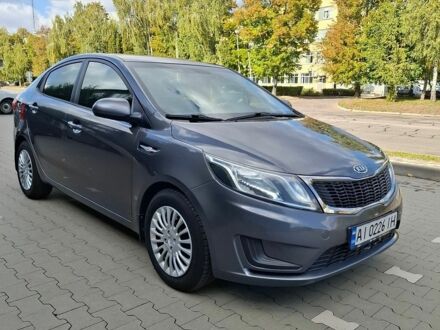 Серый Киа Рио, объемом двигателя 1.4 л и пробегом 131 тыс. км за 7900 $, фото 1 на Automoto.ua