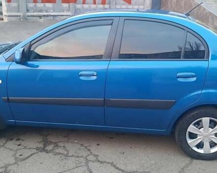 Синий Киа Рио, объемом двигателя 1.4 л и пробегом 122 тыс. км за 4500 $, фото 2 на Automoto.ua