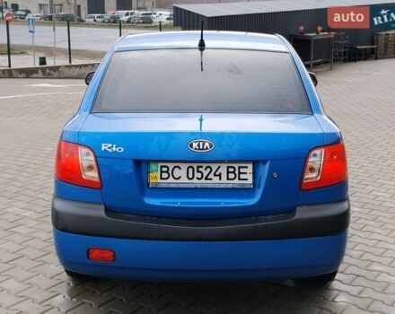 Синий Киа Рио, объемом двигателя 1.4 л и пробегом 310 тыс. км за 3450 $, фото 3 на Automoto.ua