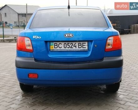 Синий Киа Рио, объемом двигателя 1.4 л и пробегом 310 тыс. км за 3450 $, фото 1 на Automoto.ua