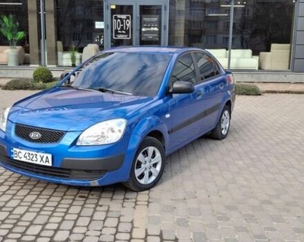 Синий Киа Рио, объемом двигателя 1.4 л и пробегом 179 тыс. км за 3900 $, фото 2 на Automoto.ua