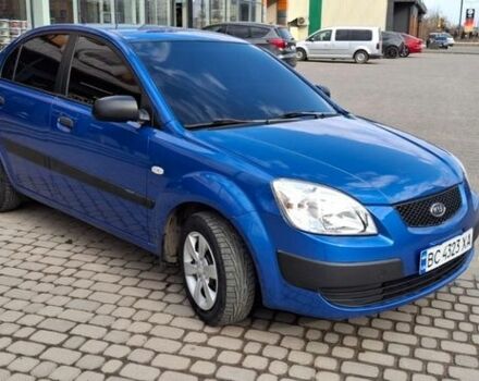 Синий Киа Рио, объемом двигателя 1.4 л и пробегом 179 тыс. км за 3900 $, фото 1 на Automoto.ua