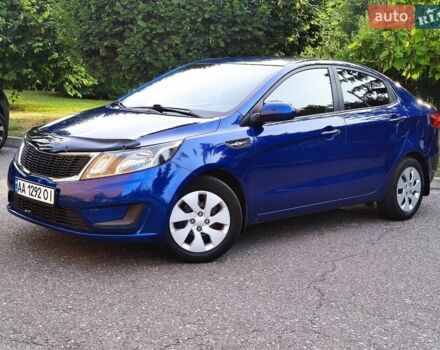 Синий Киа Рио, объемом двигателя 1.4 л и пробегом 129 тыс. км за 7600 $, фото 2 на Automoto.ua