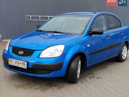 Синий Киа Рио, объемом двигателя 1.4 л и пробегом 310 тыс. км за 3450 $, фото 1 на Automoto.ua