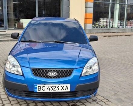 Синий Киа Рио, объемом двигателя 1.4 л и пробегом 179 тыс. км за 3900 $, фото 1 на Automoto.ua