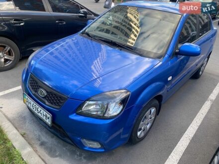 Синий Киа Рио, объемом двигателя 1.4 л и пробегом 88 тыс. км за 6100 $, фото 1 на Automoto.ua