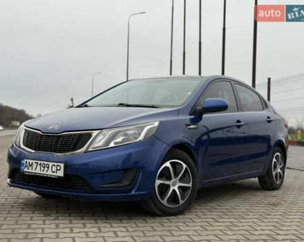 Синий Киа Рио, объемом двигателя 1.4 л и пробегом 187 тыс. км за 6750 $, фото 1 на Automoto.ua