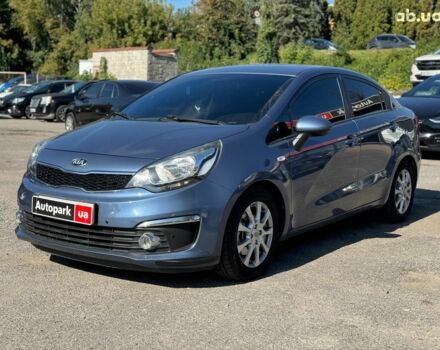 Синий Киа Рио, объемом двигателя 1.4 л и пробегом 101 тыс. км за 11190 $, фото 1 на Automoto.ua