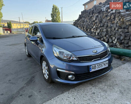 Синий Киа Рио, объемом двигателя 1.4 л и пробегом 100 тыс. км за 10700 $, фото 1 на Automoto.ua
