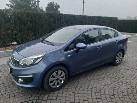 Синий Киа Рио, объемом двигателя 1.4 л и пробегом 83 тыс. км за 10600 $, фото 1 на Automoto.ua
