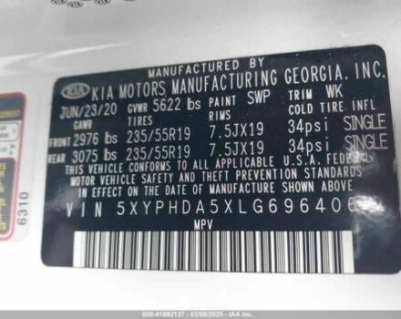 Білий Кіа Соренто, об'ємом двигуна 3.3 л та пробігом 78 тис. км за 3500 $, фото 8 на Automoto.ua