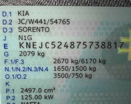 Черный Киа Соренто, объемом двигателя 2.5 л и пробегом 210 тыс. км за 5500 $, фото 20 на Automoto.ua