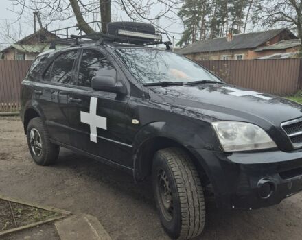 Черный Киа Соренто, объемом двигателя 2.5 л и пробегом 290 тыс. км за 4300 $, фото 1 на Automoto.ua