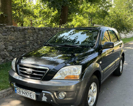 Черный Киа Соренто, объемом двигателя 2.5 л и пробегом 228 тыс. км за 9500 $, фото 1 на Automoto.ua