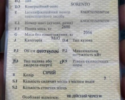 Сірий Кіа Соренто, об'ємом двигуна 0.25 л та пробігом 260 тис. км за 4600 $, фото 7 на Automoto.ua