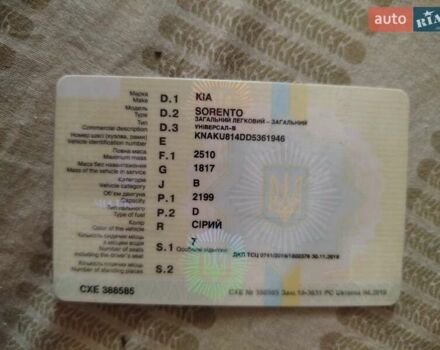 Серый Киа Соренто, объемом двигателя 2.2 л и пробегом 290 тыс. км за 13000 $, фото 13 на Automoto.ua