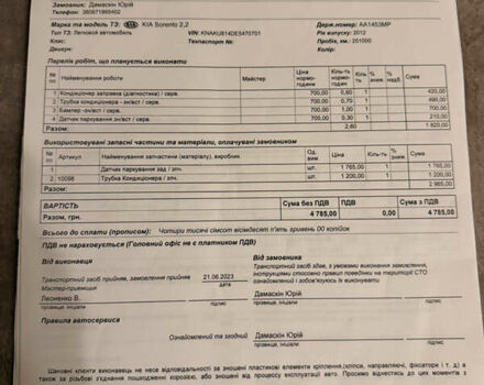 Киа Соренто 2013 в Киеве на Automoto.ua Серый Киа Соренто, объемом двигателя 2.2 л и пробегом 306 тыс. км за 14500 $, фото 19 на Automoto.ua