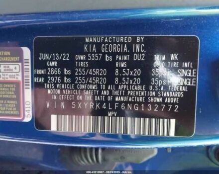Синій Кіа Соренто, об'ємом двигуна 0 л та пробігом 78 тис. км за 12899 $, фото 9 на Automoto.ua