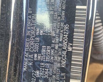 Черный Киа EV6, объемом двигателя 0 л и пробегом 51 тыс. км за 27200 $, фото 25 на Automoto.ua