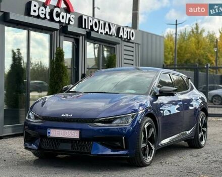 Синий Киа EV6, объемом двигателя 0 л и пробегом 1 тыс. км за 33500 $, фото 1 на Automoto.ua