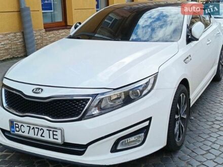 Белый Киа K5, объемом двигателя 2 л и пробегом 245 тыс. км за 8500 $, фото 1 на Automoto.ua