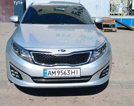 Серый Киа K5, объемом двигателя 2 л и пробегом 194 тыс. км за 12800 $, фото 1 на Automoto.ua