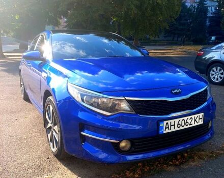 Синий Киа K5, объемом двигателя 2 л и пробегом 288 тыс. км за 11000 $, фото 1 на Automoto.ua