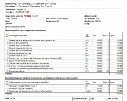 Кіа K7, об'ємом двигуна 2.2 л та пробігом 168 тис. км за 21000 $, фото 1 на Automoto.ua