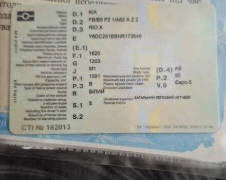Белый Киа Rio X, объемом двигателя 1.59 л и пробегом 20 тыс. км за 8000 $, фото 9 на Automoto.ua