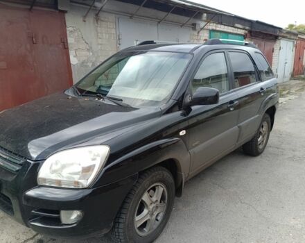 Черный Киа Sportage, объемом двигателя 2 л и пробегом 307 тыс. км за 4800 $, фото 2 на Automoto.ua