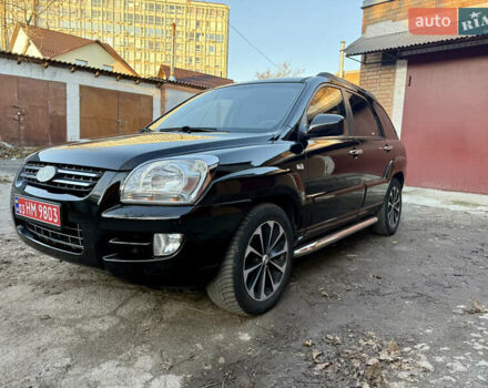 Черный Киа Sportage, объемом двигателя 2 л и пробегом 159 тыс. км за 7650 $, фото 2 на Automoto.ua