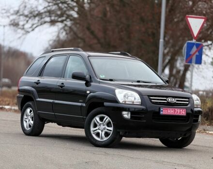 Черный Киа Sportage, объемом двигателя 2 л и пробегом 213 тыс. км за 8600 $, фото 1 на Automoto.ua