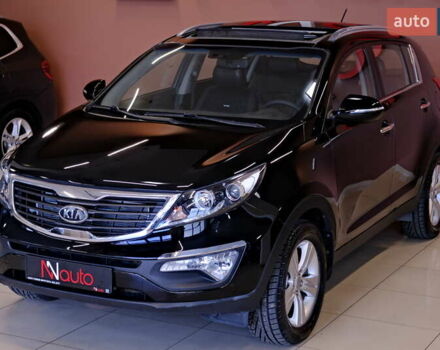 Черный Киа Sportage, объемом двигателя 2 л и пробегом 185 тыс. км за 12900 $, фото 2 на Automoto.ua