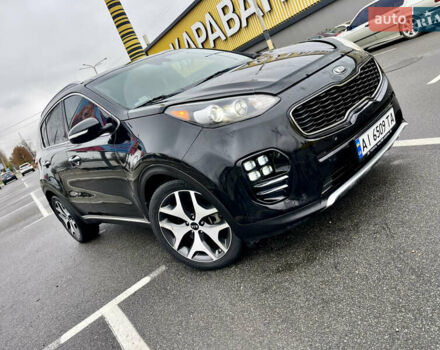Черный Киа Sportage, объемом двигателя 2 л и пробегом 165 тыс. км за 15500 $, фото 2 на Automoto.ua