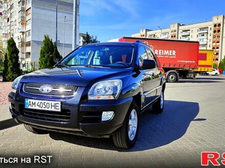 Чорний Кіа Sportage, об'ємом двигуна 2 л та пробігом 128 тис. км за 8100 $, фото 1 на Automoto.ua