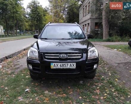 Черный Киа Sportage, объемом двигателя 2 л и пробегом 200 тыс. км за 7000 $, фото 1 на Automoto.ua